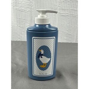 VTG 1986 Country Designs Softsoap Moisturizing Hand Soap Blue Bottle W Duck